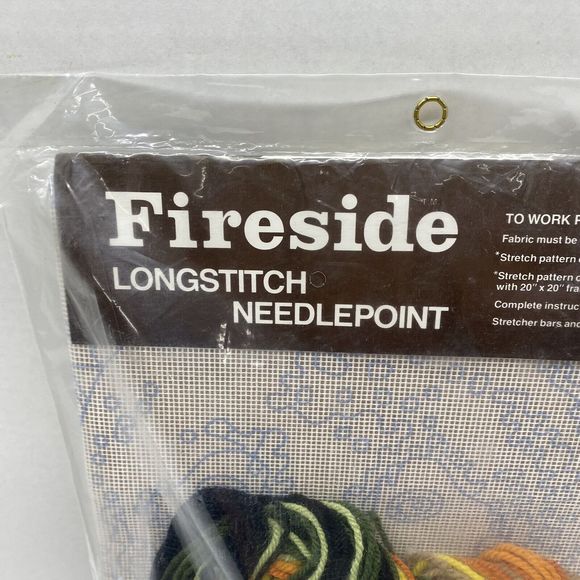 Fireside Longstitch Needlepoint Kit Panda Portrait Factory Sealed 1983 Crafts - Picture 8 of 9